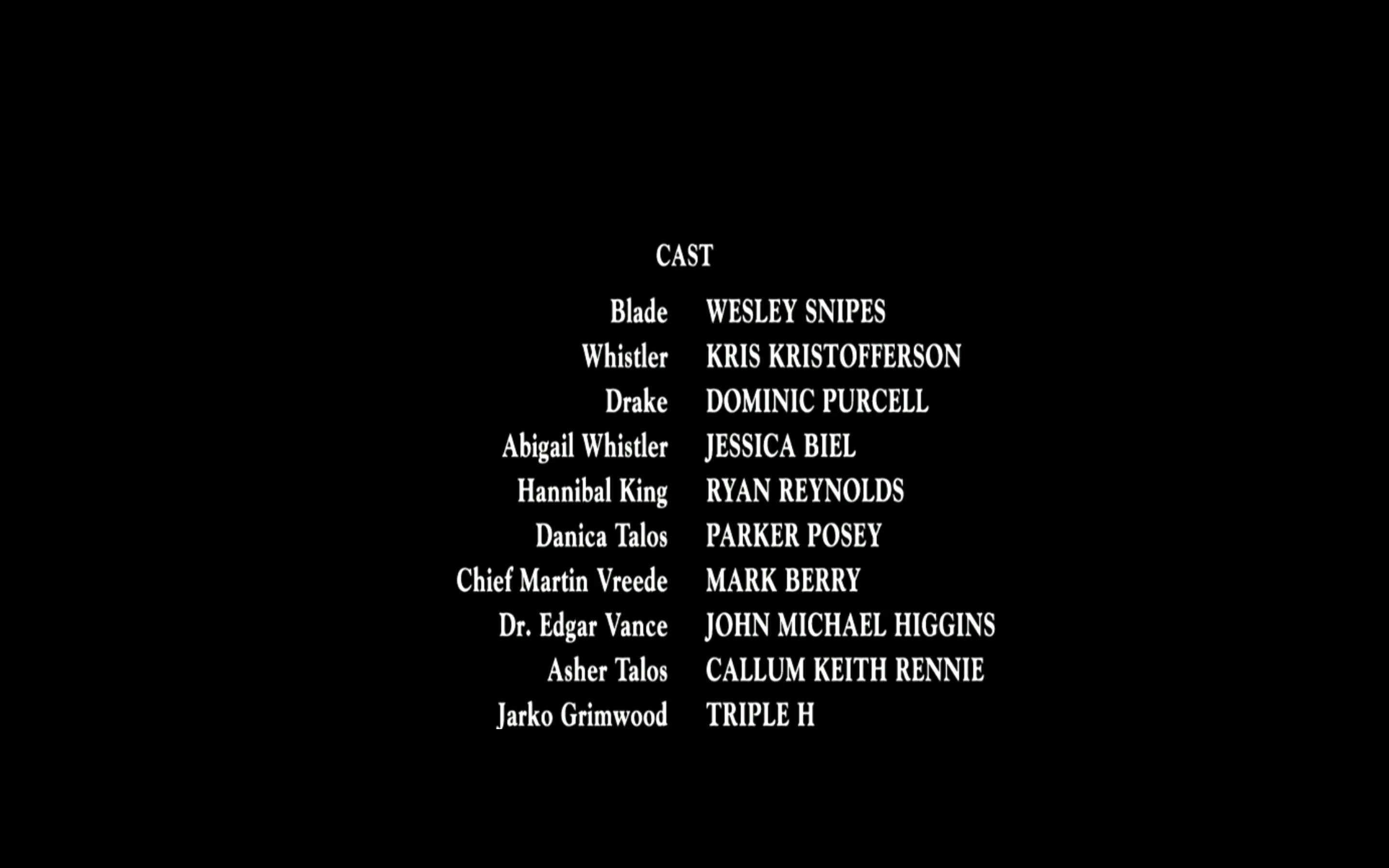 Alright! They got Jessica Biel in Blade 3.