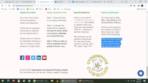 Beautiful Website, Hidden Easter Egg