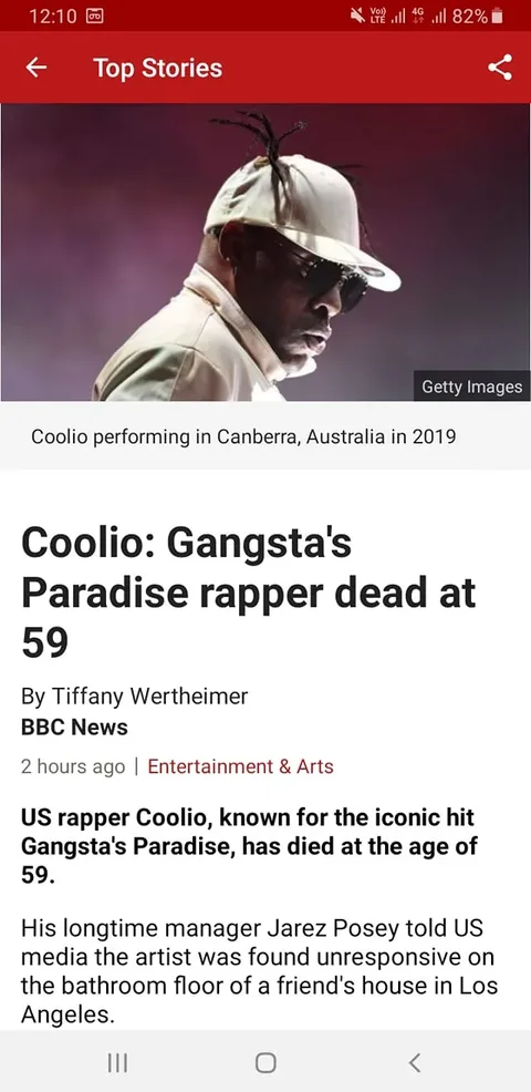 Coolio Dies, and Gangsta's Paradise Returns
