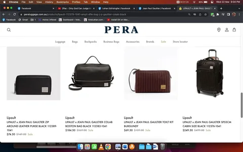 Gaultier bags, clean steals