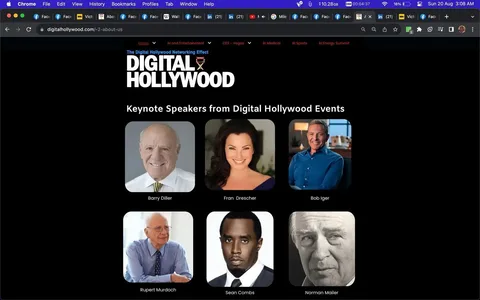 Digital Hollywood, Famous Faces