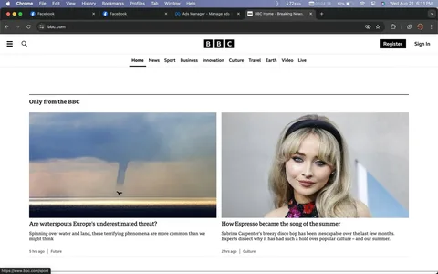 BBC Waterspouts, Water Spout