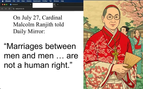 The image displays a screenshot of a webpage from the Daily Mirror, a news outlet, featuring two prominent articles. The layout is clean and straightforward, typical of online news platforms, with a white background that enhances readability.

The first article, highlighted in blue, is titled "At least 38 killed in church attack in eastern DR Congo." The text indicates a tragic event where at least 38 individuals have lost their lives, and 15 others have been injured due to an attack on a church in the eastern region of the Democratic Republic of Congo. This headline conveys a sense of urgency and sorrow, reflecting the serious nature of the incident. The timestamp shows that this news was posted five hours prior, suggesting it is a recent and developing story. Below the headline, there are interaction metrics indicating one comment and 326 views, hinting at a moderate level of engagement from readers.

The second article, titled "Certain interested organisations trying to legalise gay marriages in Sri Lanka," discusses the efforts of specific organizations advocating for the legalization of gay marriages in Sri Lanka. The tone here seems more contentious, as it mentions allegations against these organizations. This article was posted seven hours ago and has garnered more attention, with 12 comments and 1,166 views, suggesting it resonates more with the audience, possibly due to the ongoing debates surrounding LGBTQ+ rights in various regions.

An image of a map of the Democratic Republic of Congo accompanies the first article, visually contextualizing the location of the tragic event. The map is simple, likely intended to provide geographical clarity to readers unfamiliar with the area.

The overall tone of the webpage is serious and informative, reflecting the gravity of the news being reported. The juxtaposition of the two articles highlights the diverse range of issues covered by the Daily Mirror, from violent incidents to social justice topics. The presence of engagement metrics next to each article indicates an interactive element, inviting readers to comment and participate in discussions surrounding these important issues.

The design elements, including the use of blue for the headline and the clear separation between articles, contribute to a user-friendly experience. The layout encourages readers to navigate easily between stories, emphasizing the importance of staying informed about current events.

In summary, this screenshot captures a moment in the digital landscape of news reporting, showcasing the Daily Mirror's commitment to covering significant global and local issues. The articles reflect pressing societal concerns, from violence and tragedy to the pursuit of equality and rights, resonating with readers who seek to understand the complexities of the world around them.